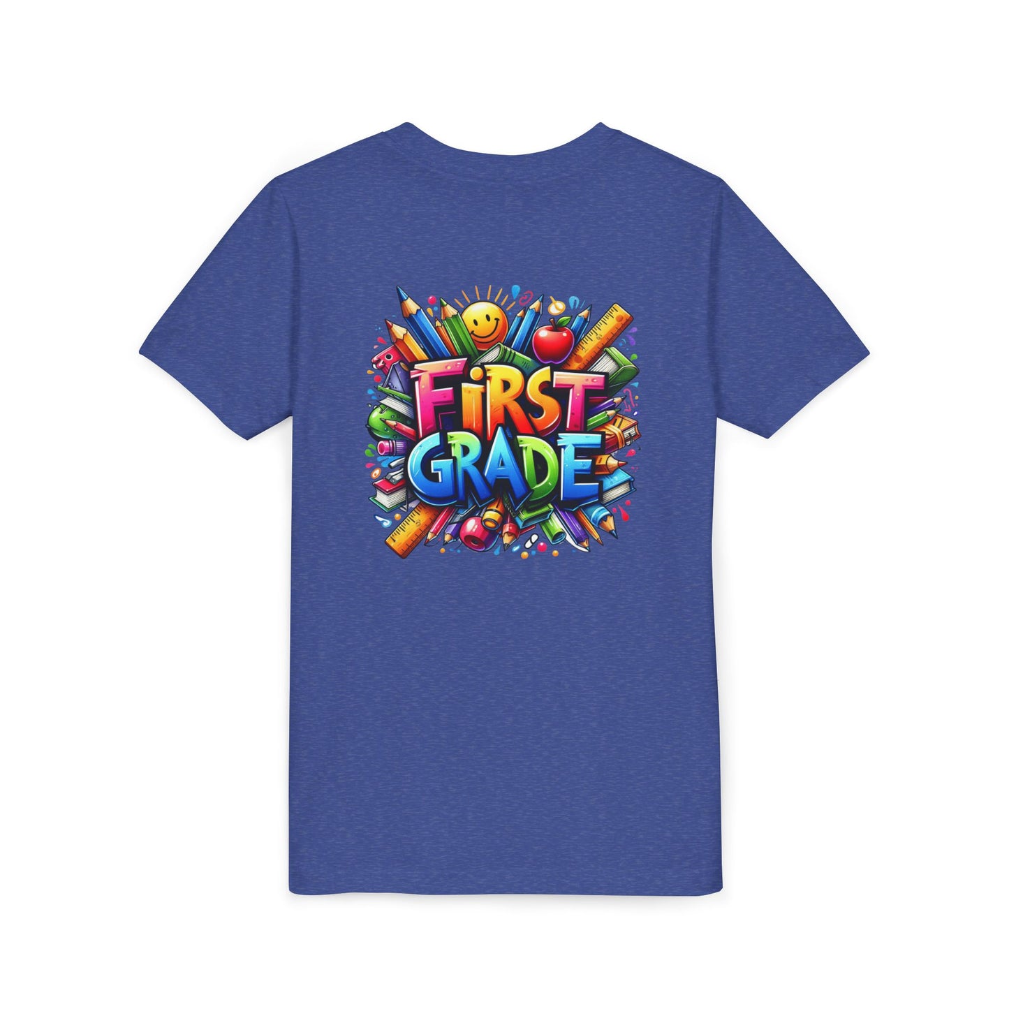 First Grade Kids Tee — Colorful Back-to-School Shirt for Boys & Girls