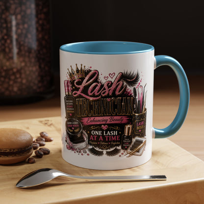 Lash Technician Coffee Mug — "Lash Technician: One Lash at a Time" Accent Mug