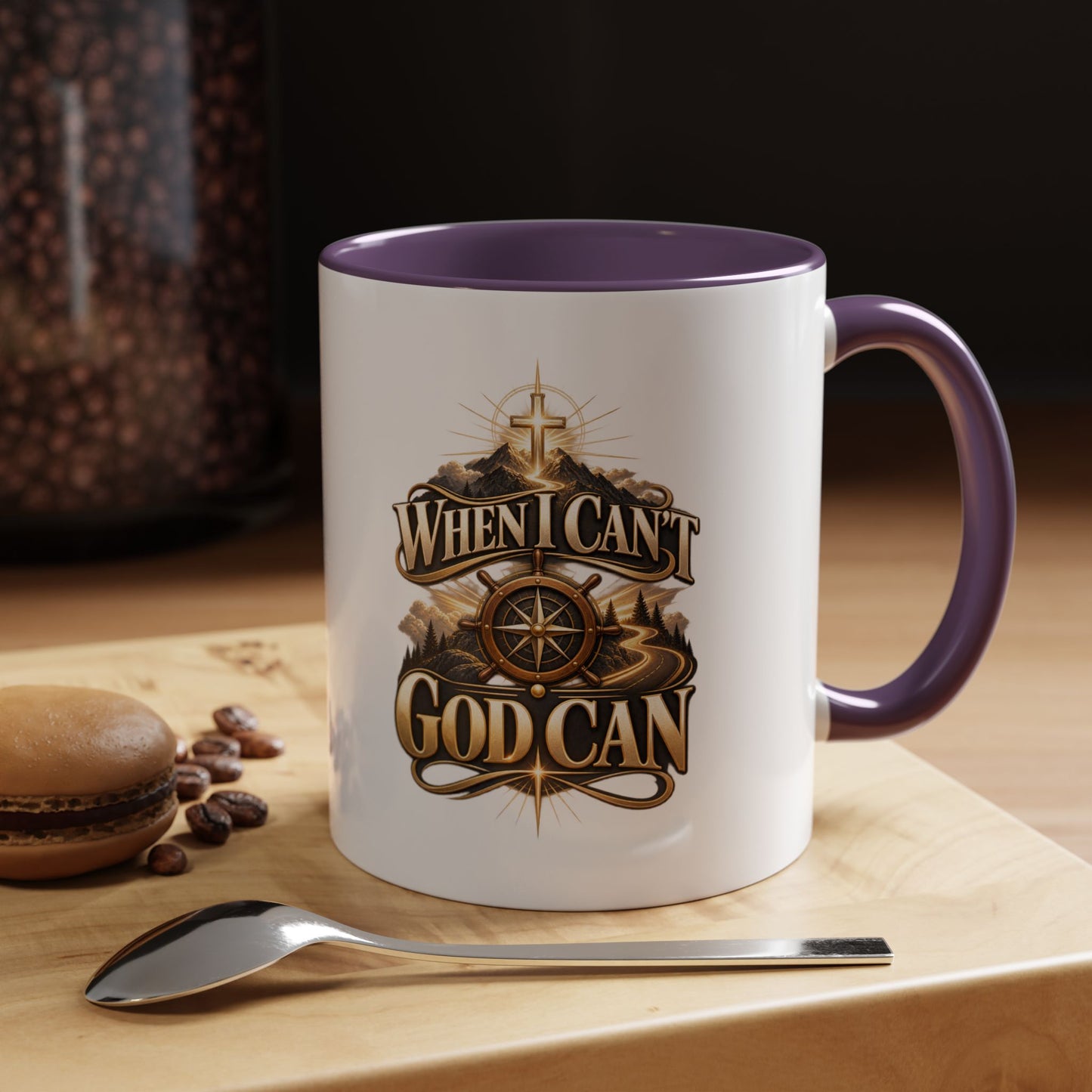 When I Can't God Can Coffee Mug — Inspirational Christian Accent Mug (11/15oz)
