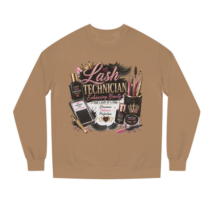 Lash Technician Crewneck Sweatshirt – Beauty Tools Graphic