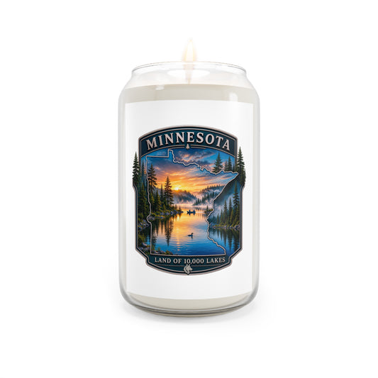 Minnesota Lake Sunset Soy Candle — 'Land of 10,000 Lakes' 13.75oz