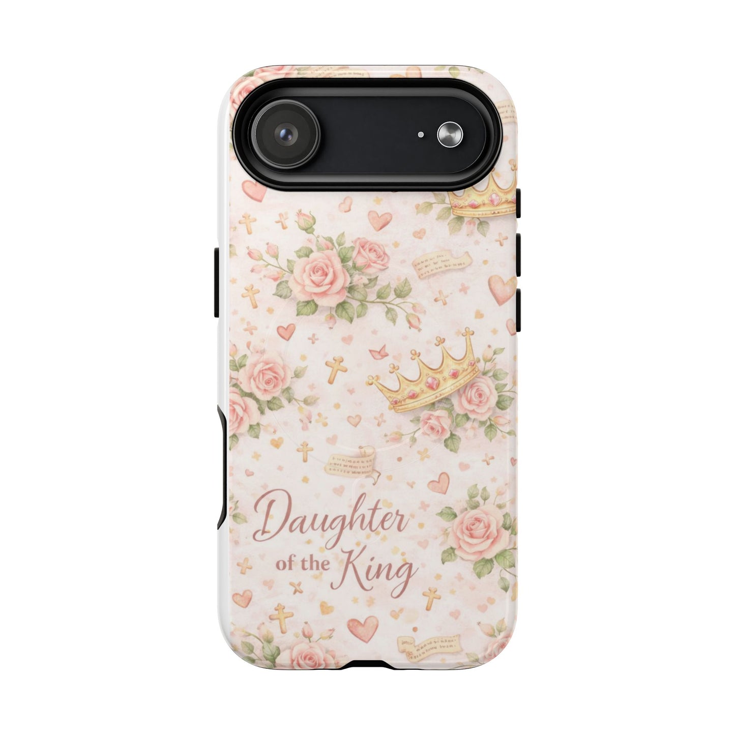 Daughter of the King Floral Phone Case — Tough Magnetic Protective Cover