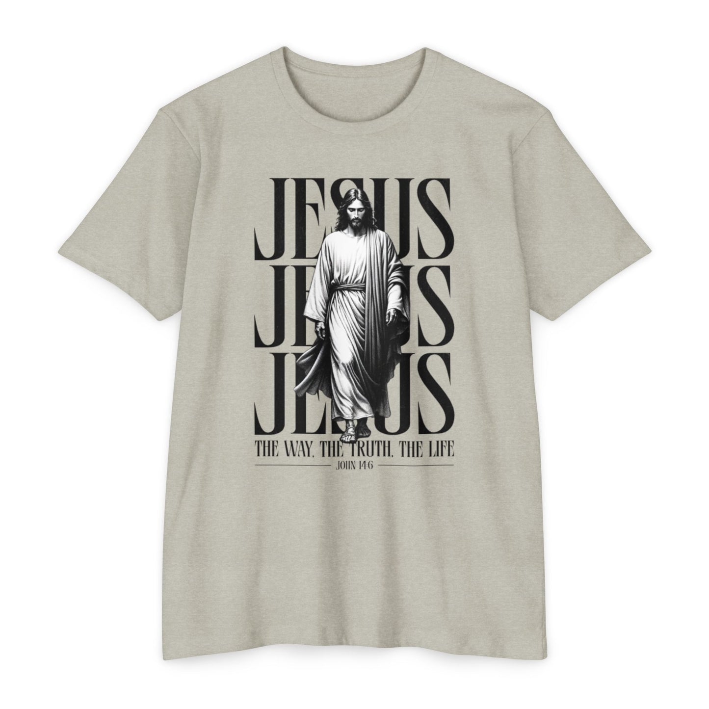 Jesus Graphic T‑Shirt — The Way The Truth The Life Faith Tee