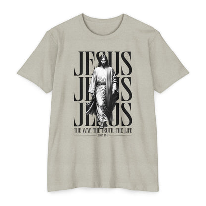 Jesus Graphic T‑Shirt — The Way The Truth The Life Faith Tee