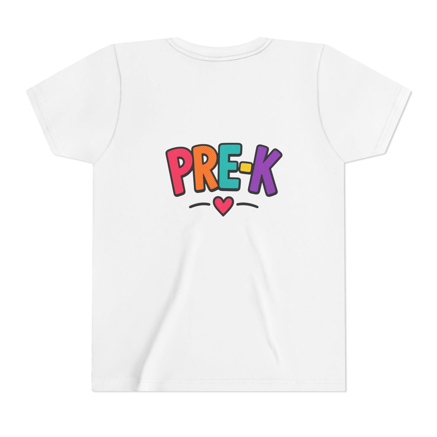 Pre-K Kids Tee — Colorful Heart Preschool Shirt for Boys & Girls