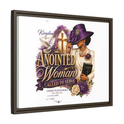 Framed Canvas Print — "Anointed Woman Called to Serve" Christian Wall Art