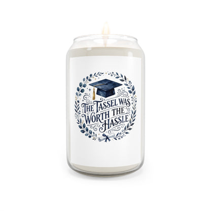 Graduation Soy Candle — "The Tassel Was Worth The Hassle" 13.75 oz