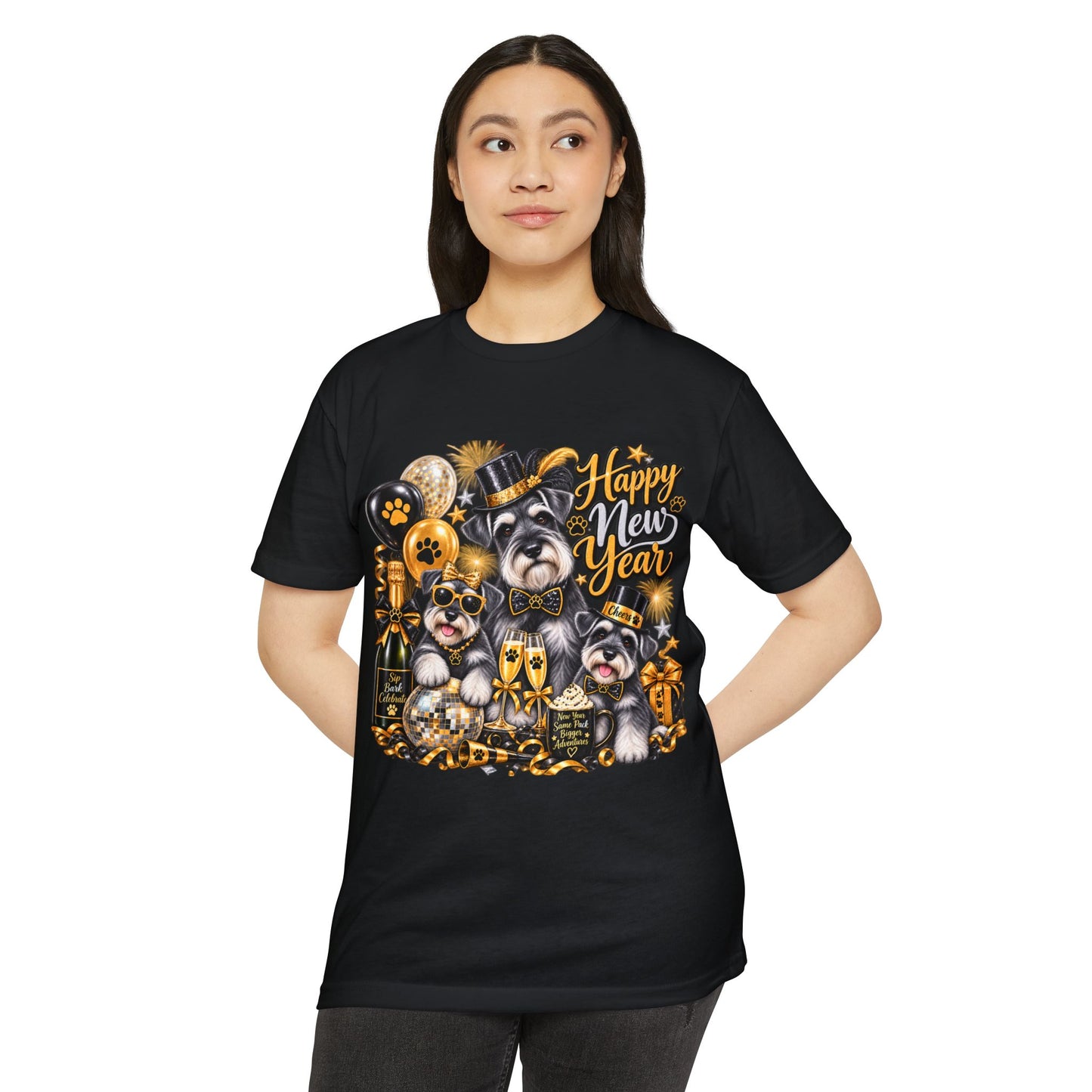 Happy Mew Year T-Shirt — Cute Cats New Year Celebration Tee