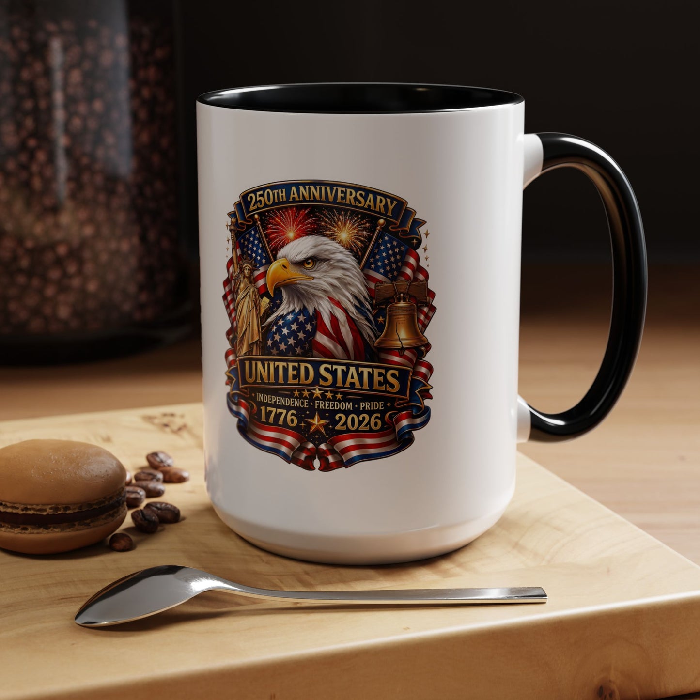 250th Anniversary United States Eagle Coffee Mug – Patriotic 1776–2026 Accent Mug