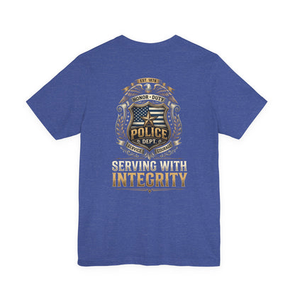 Police Badge 'Serving With Integrity' T-Shirt