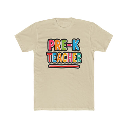 Pre-K Teacher T-Shirt — Colorful Retro Kids Classroom Tee
