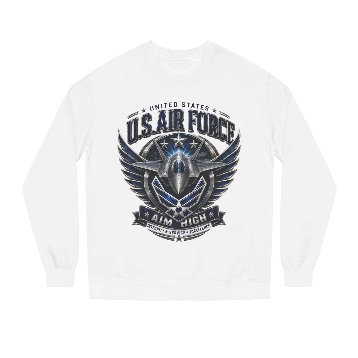 U.S. Air Force 'Aim High' Crewneck Sweatshirt — Military Aviation Graphic