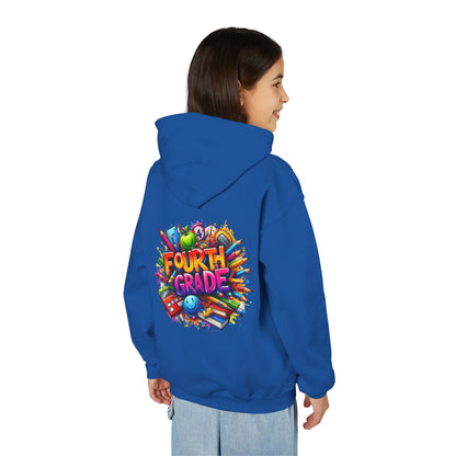 Fourth Grade Youth Hoodie — Colorful Back-to-School Kids Sweatshirt