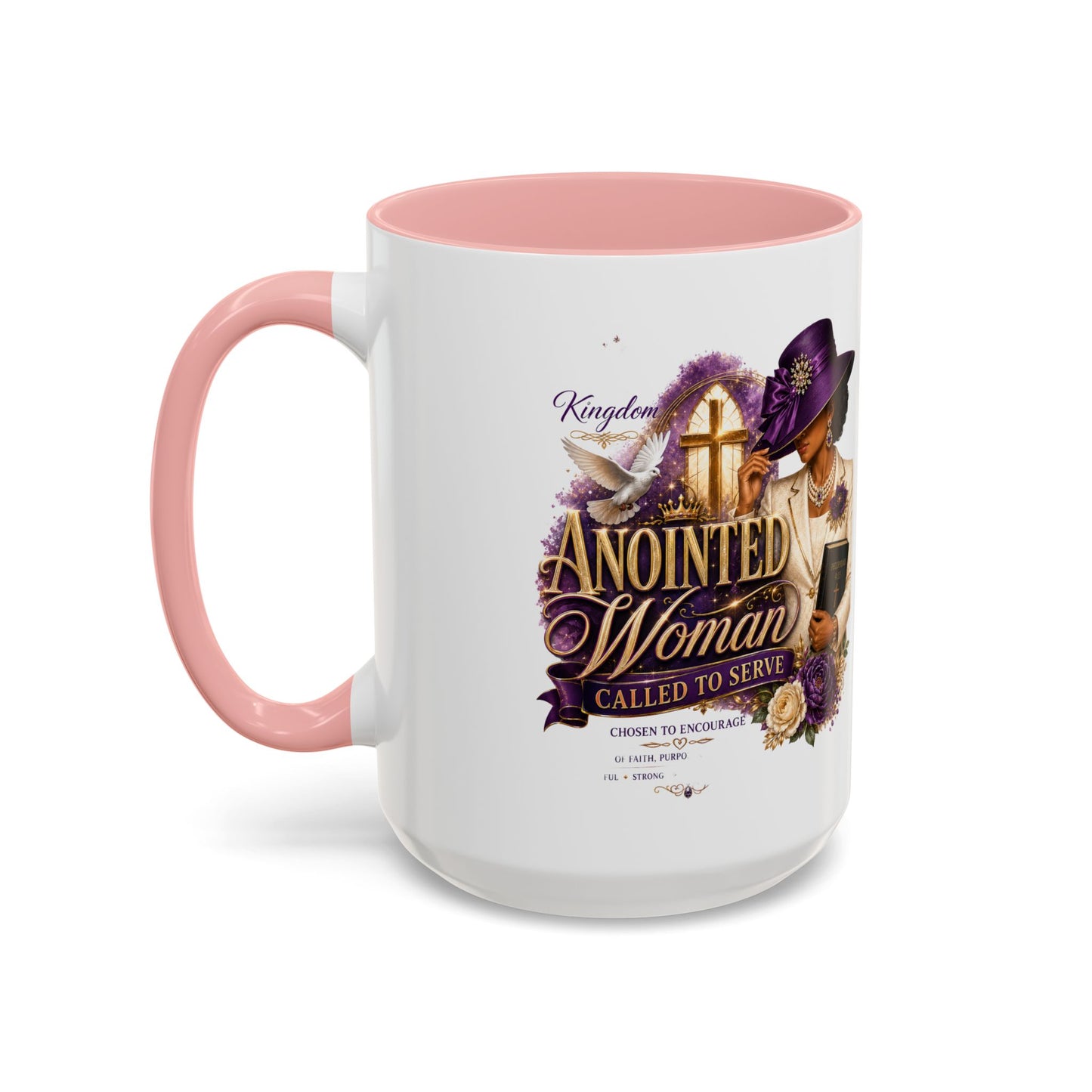 Anointed Woman Coffee Mug — Faithful, Called to Serve Accent Mug (11/15oz)