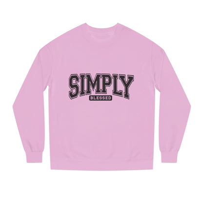 Simply Blessed Sweatshirt — Casual Crewneck Pullover with 'Simply Blessed' Graphic