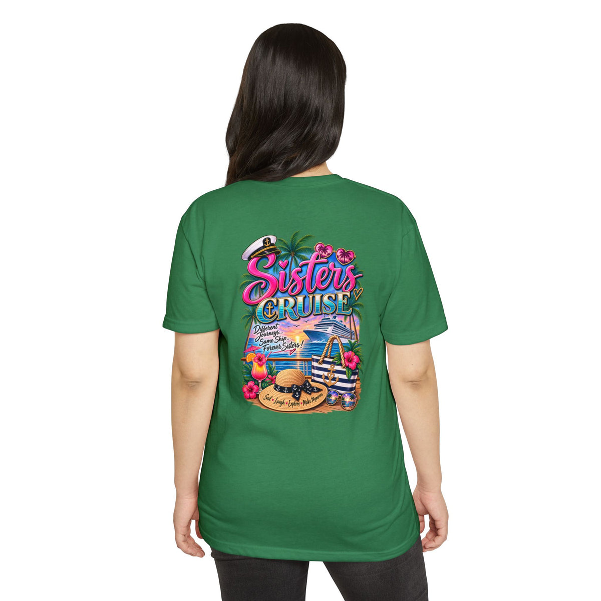 Sisters Cruise T-Shirt — Tropical Vacation Graphic Tee
