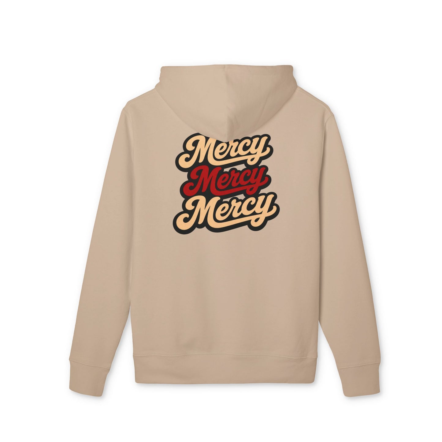 Mercy Mercy Mercy Hoodie — Retro Script Graphic Pullover