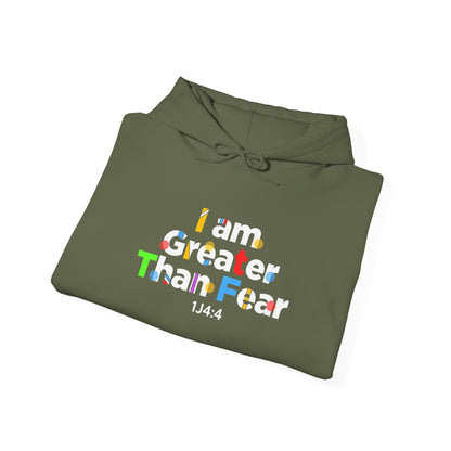 I Am Greater Than Fear Psalm 23:4  Hoodie