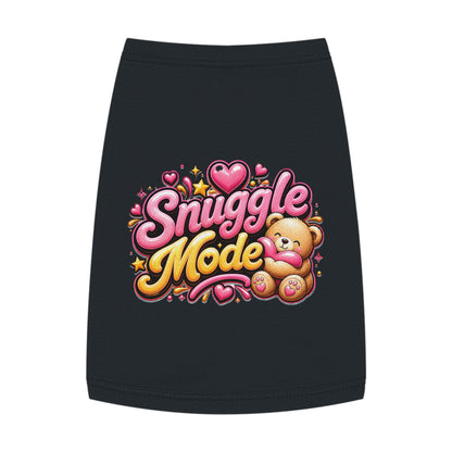 Snuggle Mode Pet Tank Top — Cute Teddy Heart Dog & Cat Shirt