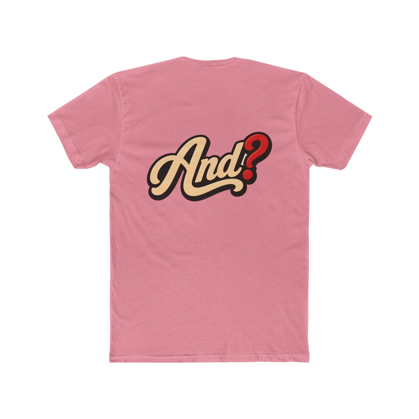 And? Graphic Tee — Retro Script Question Mark Shirt