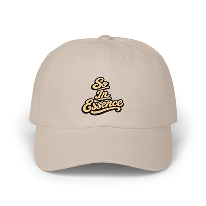 Dad Cap — "So In Essence" Embroidered Retro Script Hat