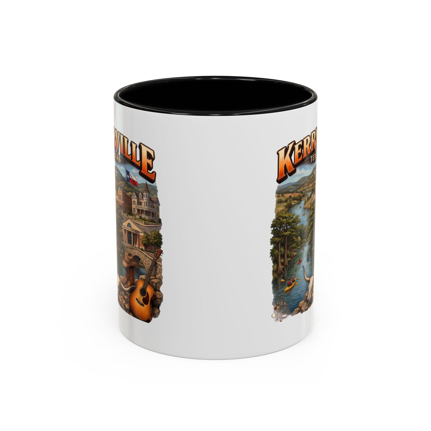 Kerrville Texas Souvenir Coffee Mug — Scenic Riverfront Design (11/15oz)