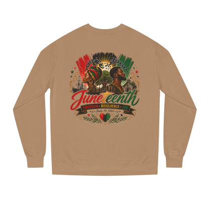 Juneteenth Celebration Sweatshirt — "Juneteenth: Resilience" African Heritage Crewneck