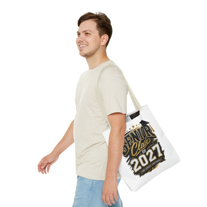 Senior Class of 2027 Tote Bag – Graduation Gift Tote with Cap Graphic