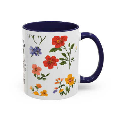 Floral "Her Love Is the Quiet Strength" Accent Coffee Mug — Inspirational Mother's Day Gift