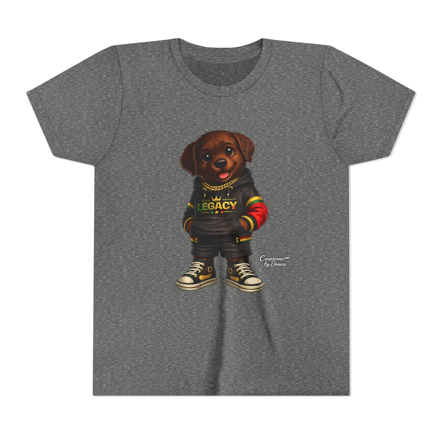 Youth Tee — Cute Rottweiler Puppy in 'Legacy' Hoodie Kids T‑Shirt