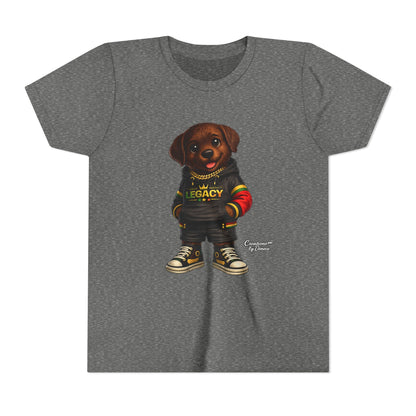 Youth Tee — Cute Rottweiler Puppy in 'Legacy' Hoodie Kids T‑Shirt