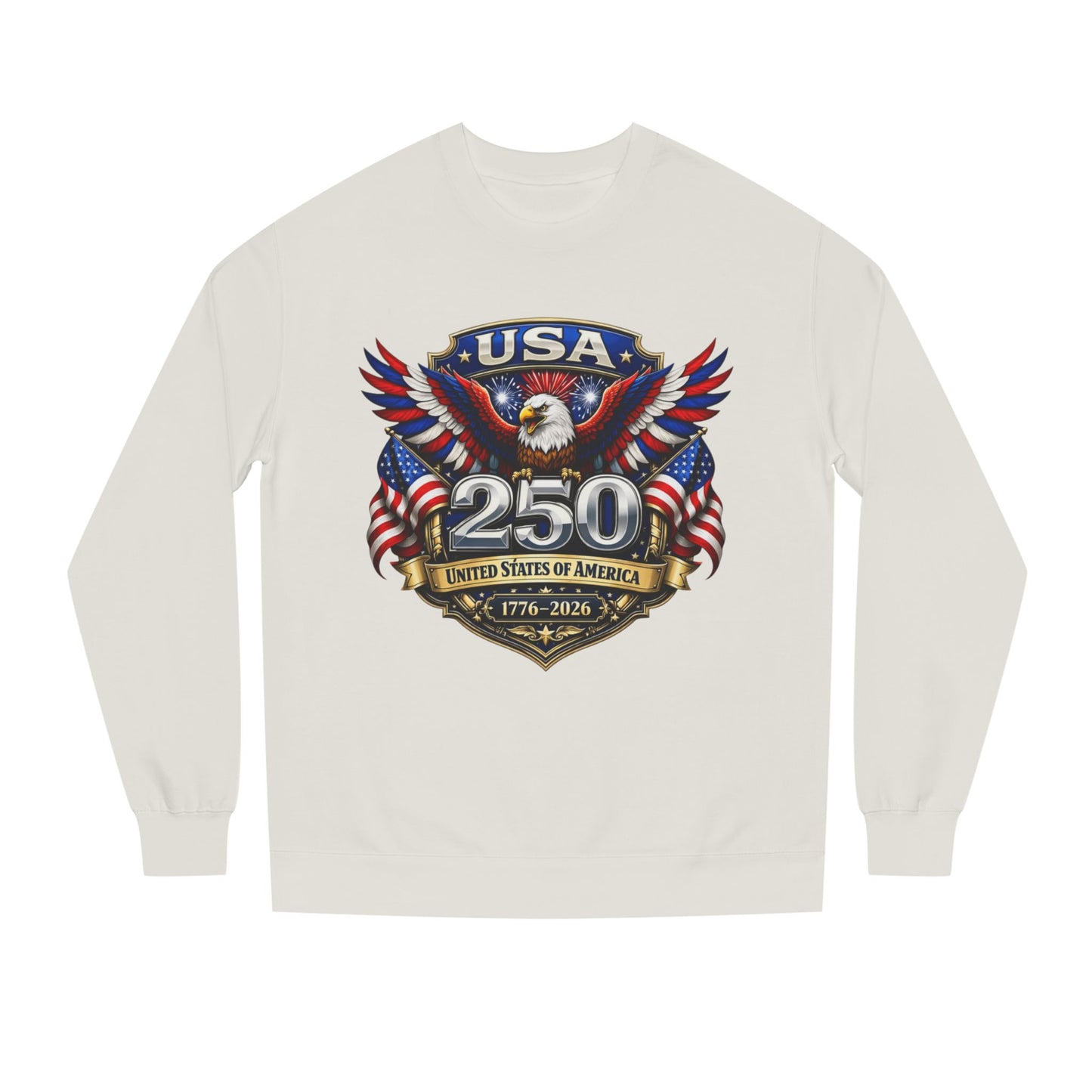 USA 250th Anniversary Eagle Sweatshirt — 1776-2026 Patriotic Crewneck