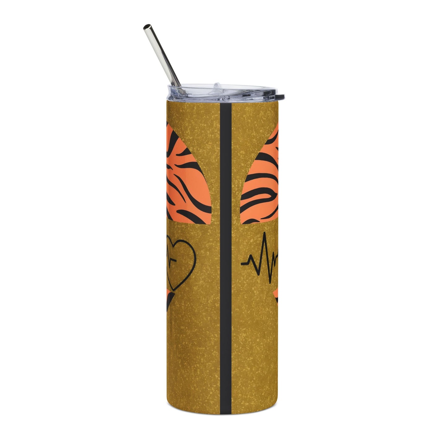 Nurse Heart Tiger-Stripe 20oz Stainless Tumbler