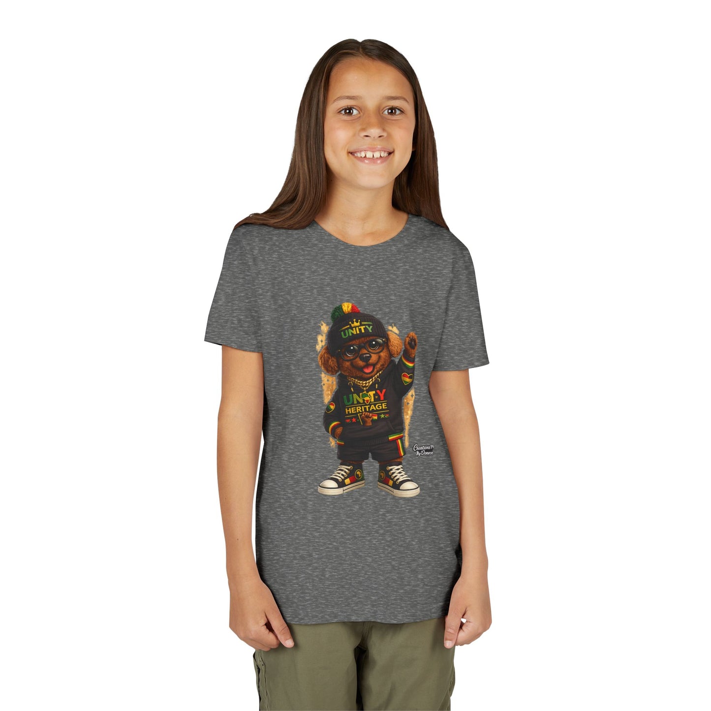 Kids Unity Heritage Tee — Youth Short Sleeve Shirt with 'Unity' Design