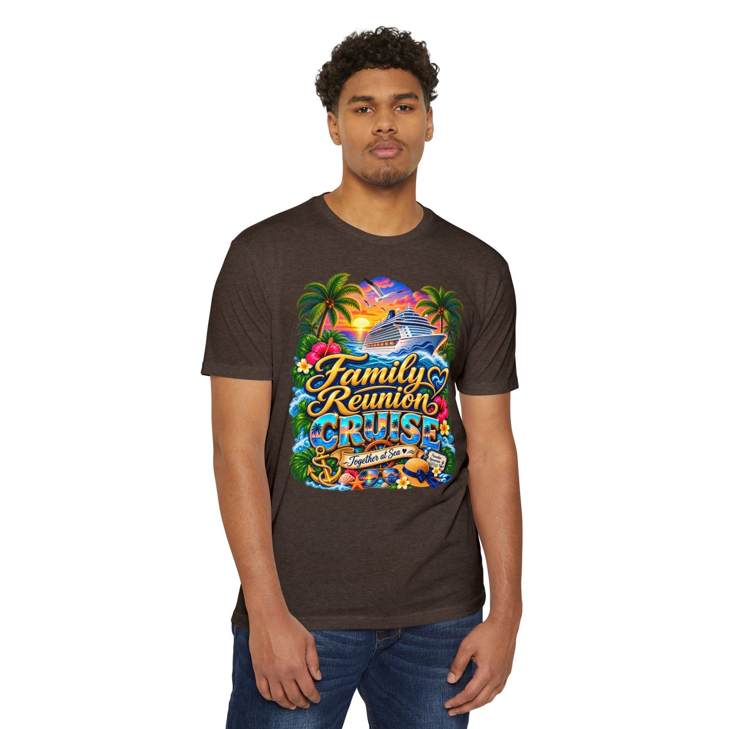 Family Reunion Cruise T-Shirt — Tropical Cruise Crew Tee