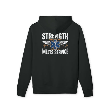 Strength Meets Service Hoodie — EMS Paramedic Pullover