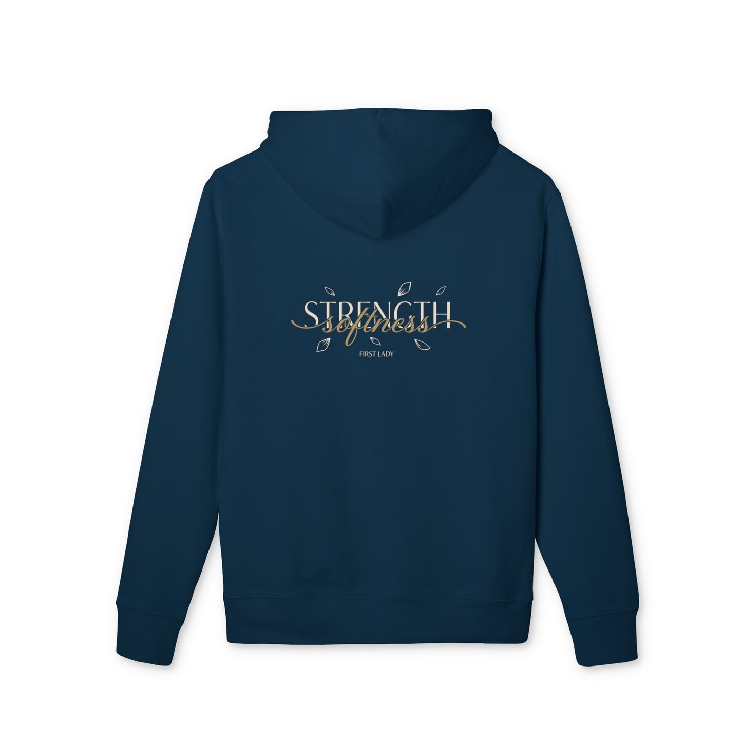 Strength & Grace Hoodie — Inspirational Floral Graphic Sweatshirt