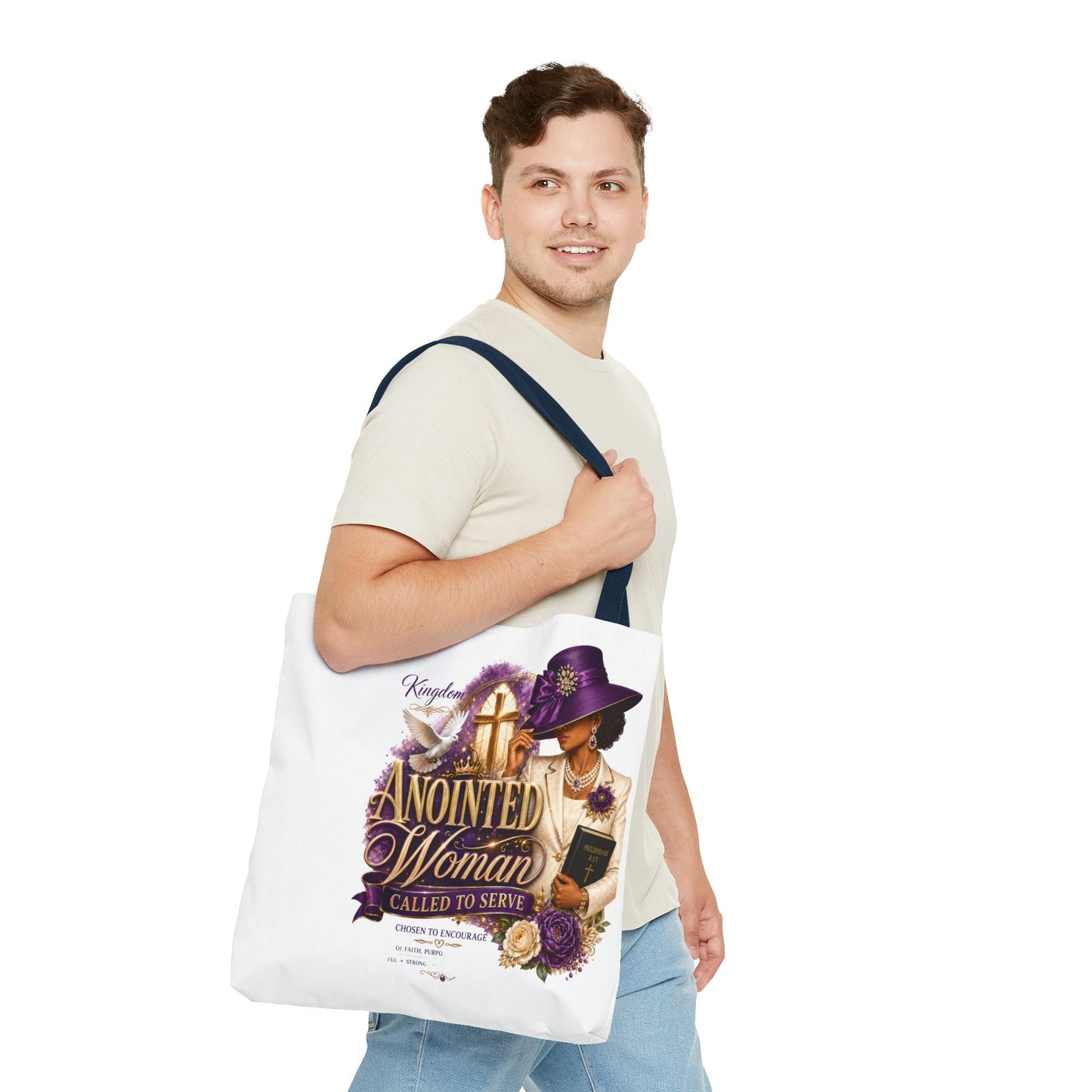 Anointed Woman Tote Bag – 'Called to Serve' Faithful Church Purse