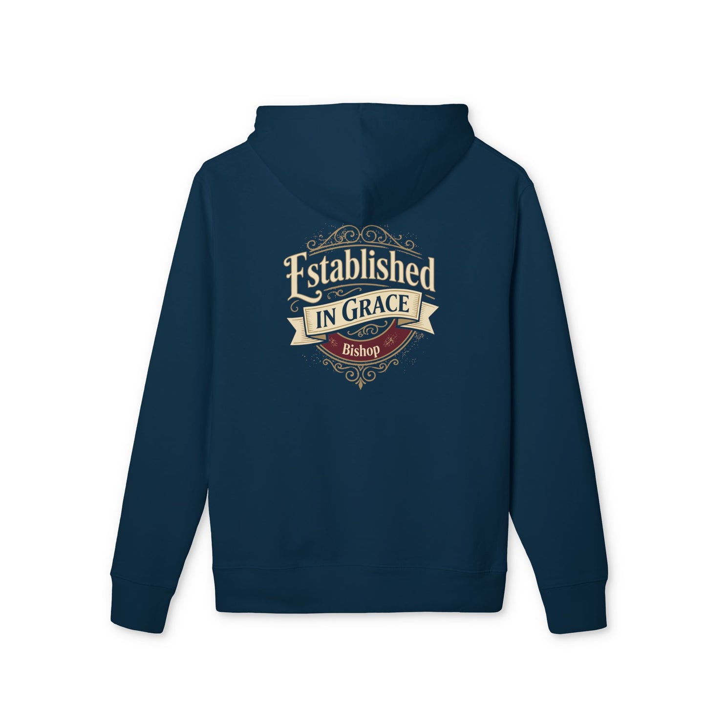 Established in Grace Hoodie — Personalized Christian Faith Pullover