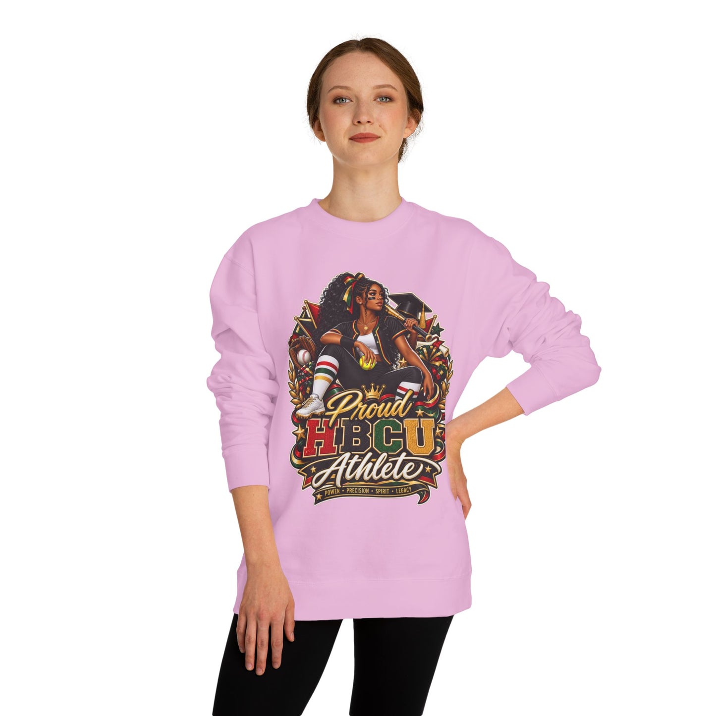HBCU Athlete Sweatshirt — Proud HBCU Graduate & Athlete Graphic Crewneck