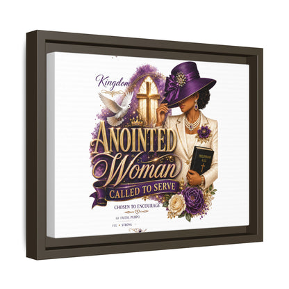 Framed Canvas Print — "Anointed Woman Called to Serve" Christian Wall Art