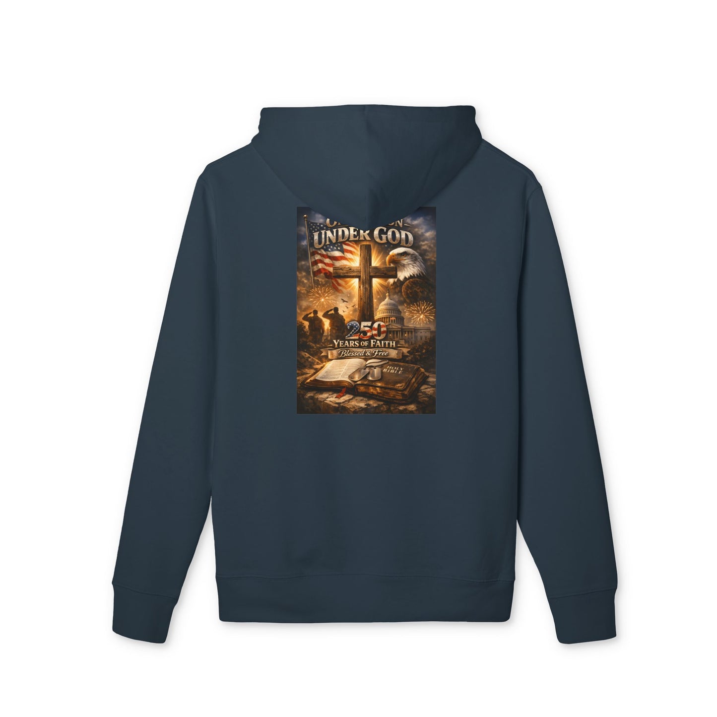 Under God Cross Hoodie — Christian Faith Inspirational Pullover