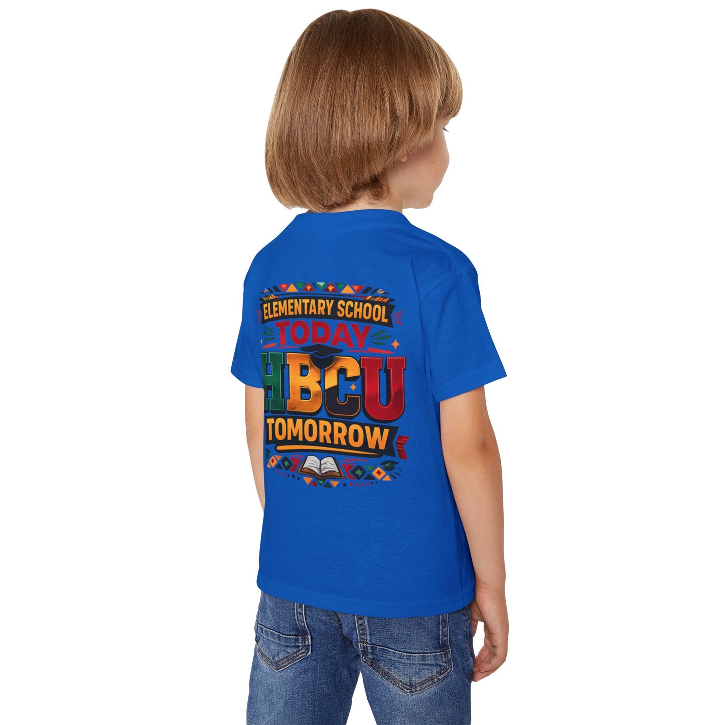 Toddler T‑Shirt — "Elementary School Today, HBCU Tomorrow" Colorful Pride