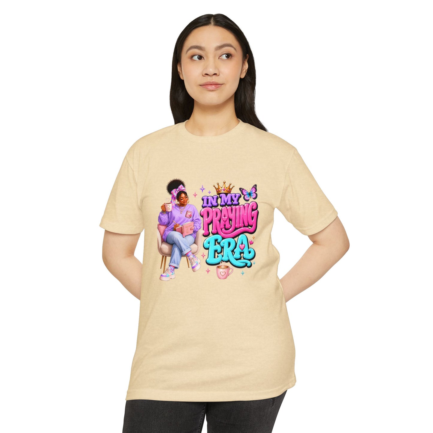 T-Shirt — "In My Praying Era" Feminine Faith Graphic Tee