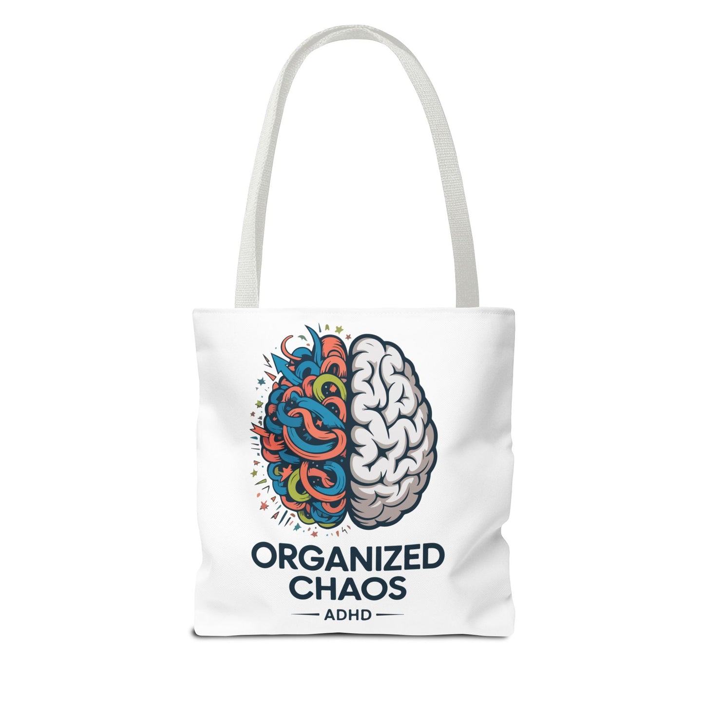 ADHD Tote Bag — "Organized Chaos" Brain Design