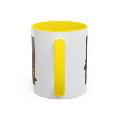 New York Skyline Accent Coffee Mug — Empire State Sunset Scene (11/15oz)