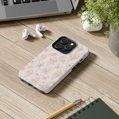 Blessed Wings Phone Case | Christian Floral iPhone Case