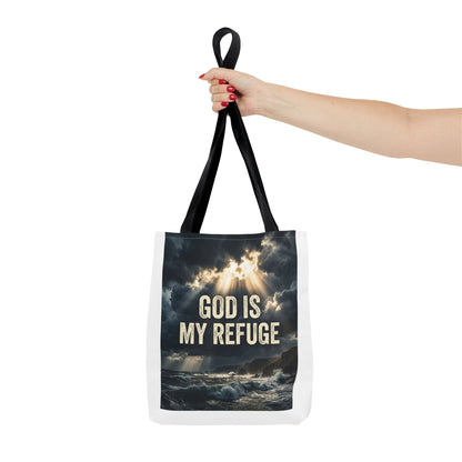 "God Is My Refuge" Tote Bag