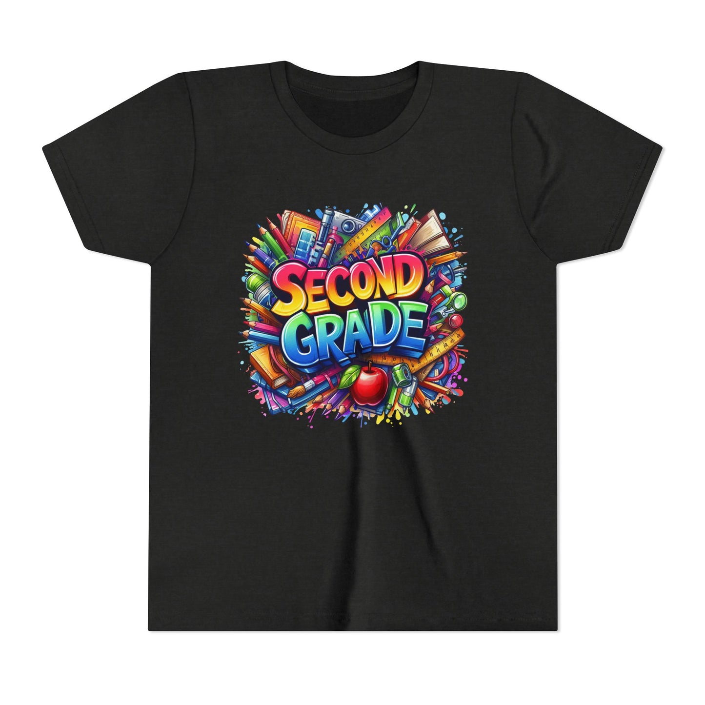 Second Grade Youth Tee — Colorful Back-to-School Kids T-Shirt