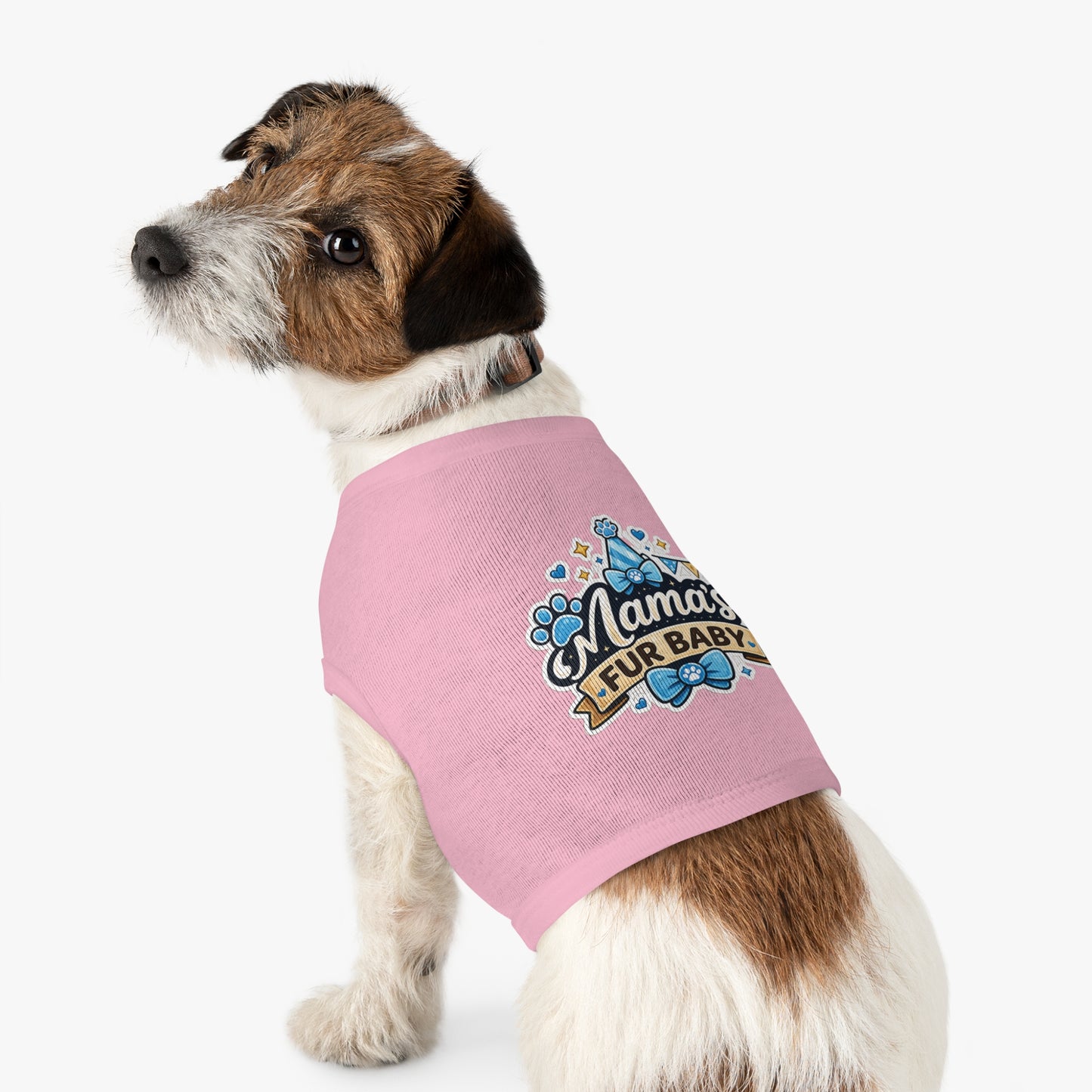 Mama's Fur Baby Pet Tank Top – Cute Paw Print Dog Shirt for New Pet Moms